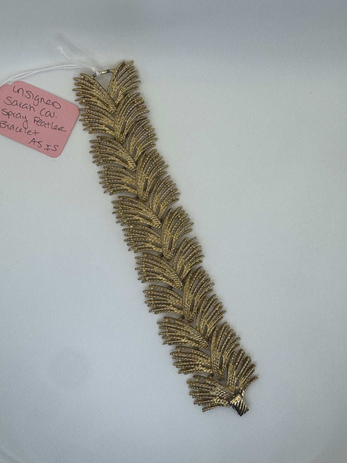 Vintage Sarah Coventry Feather Bracelet