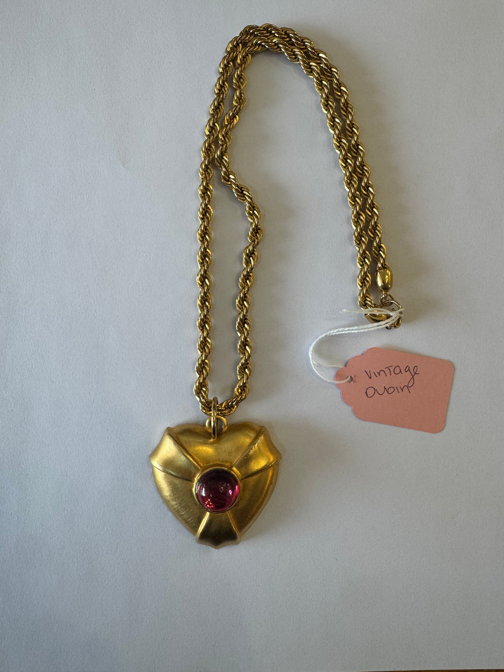 Dubin Heart Pendant Necklace - Vintage