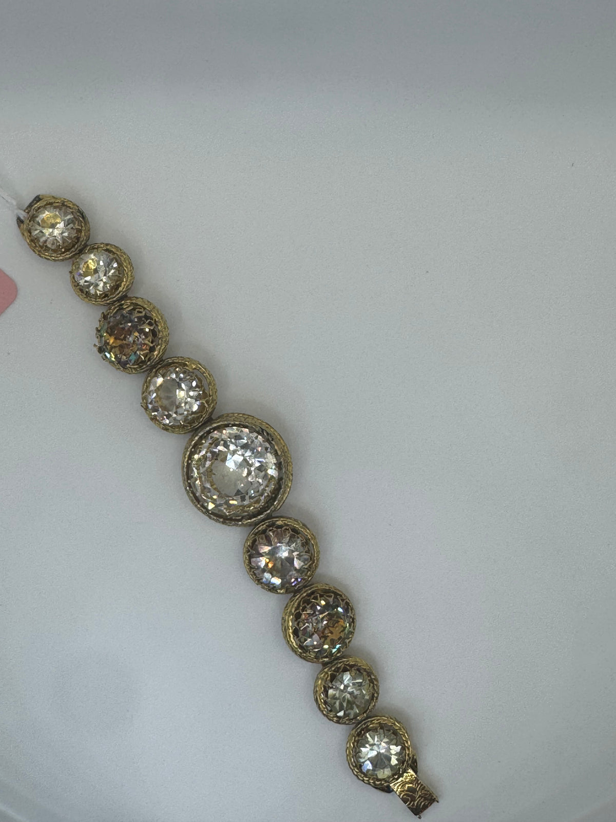 Vintage Crystal Statement Bracelet