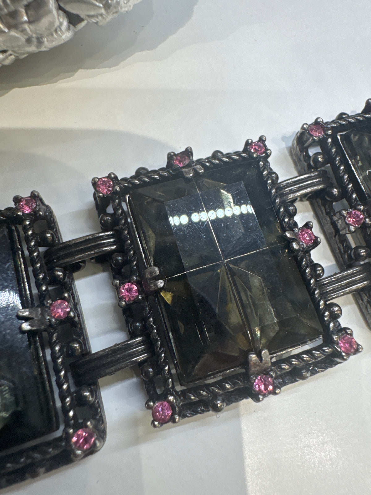 Sarah Coventry Midnight Magic Rhinestone Bracelet - Vintage