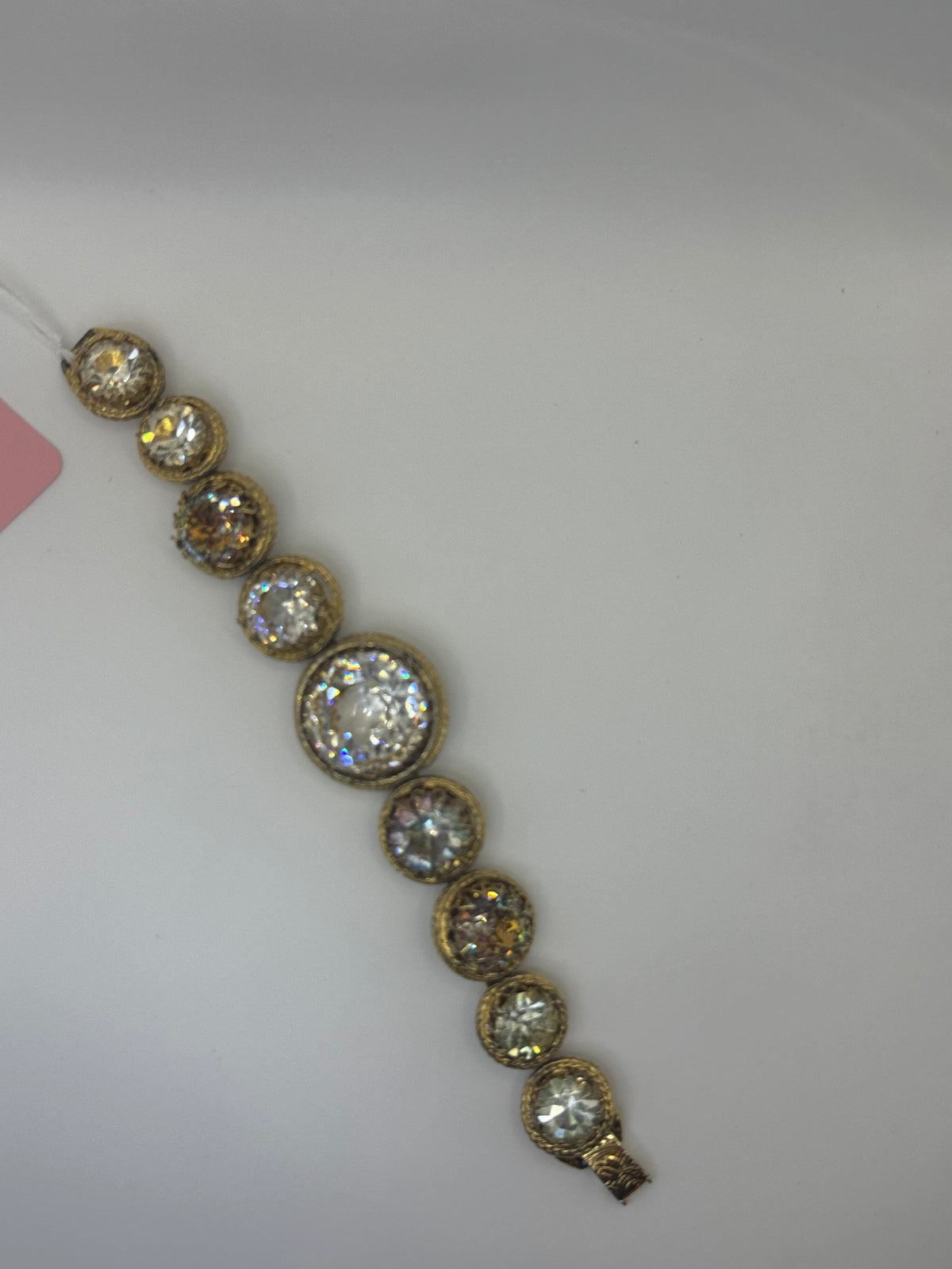 Vintage Crystal Statement Bracelet