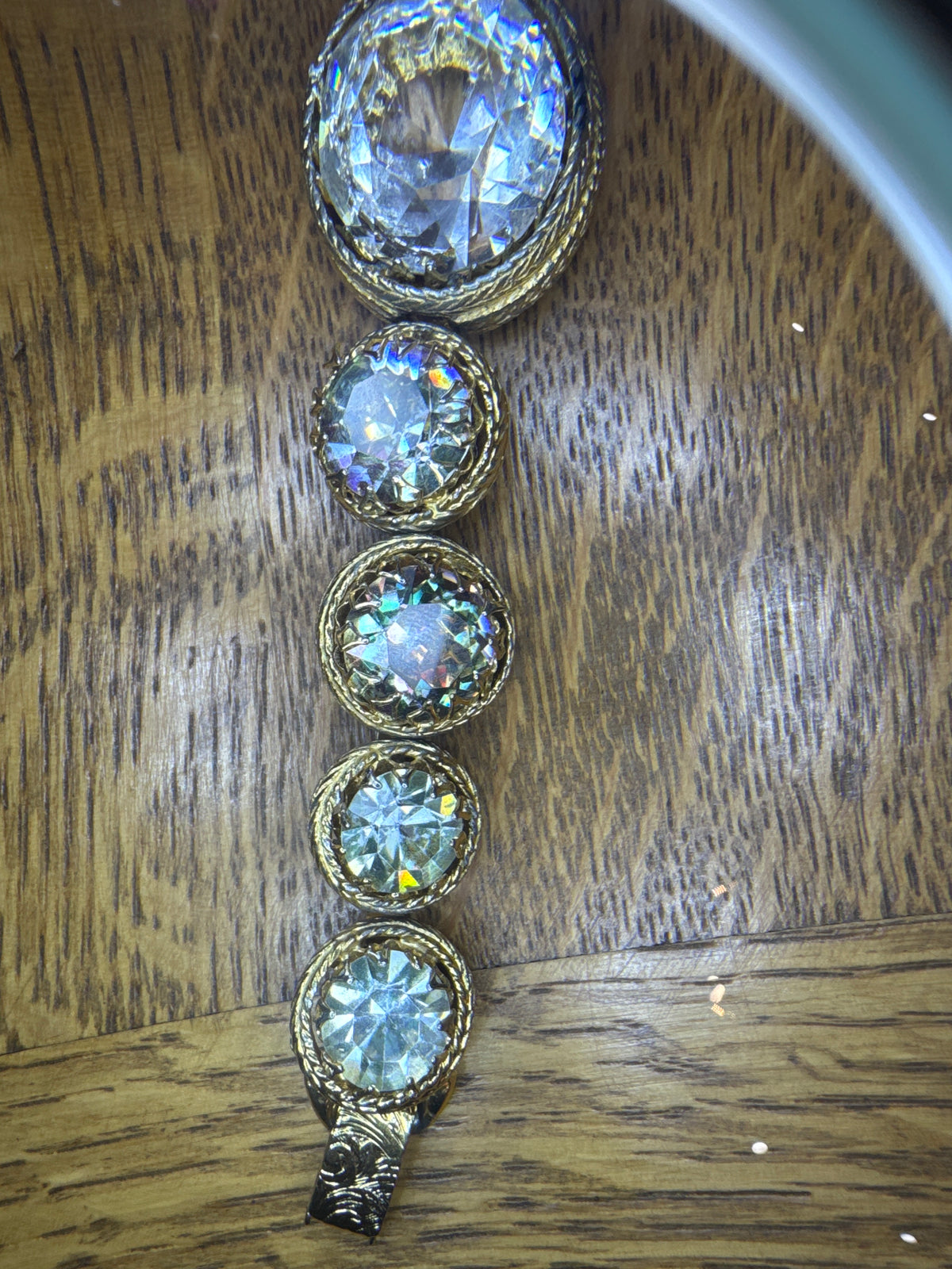 Vintage Crystal Statement Bracelet