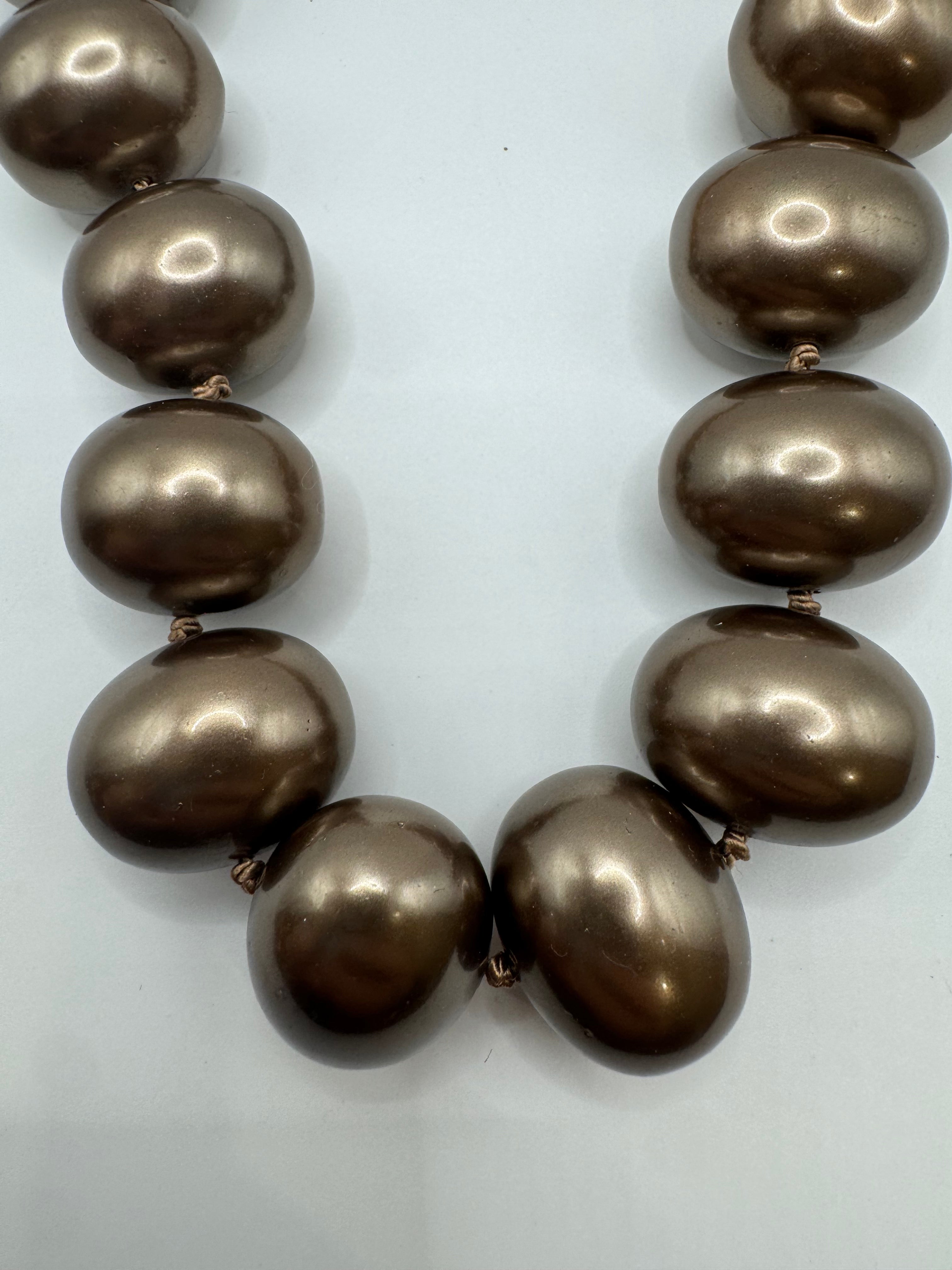 Cristina V. Crushed Swarovski Pearl Necklace