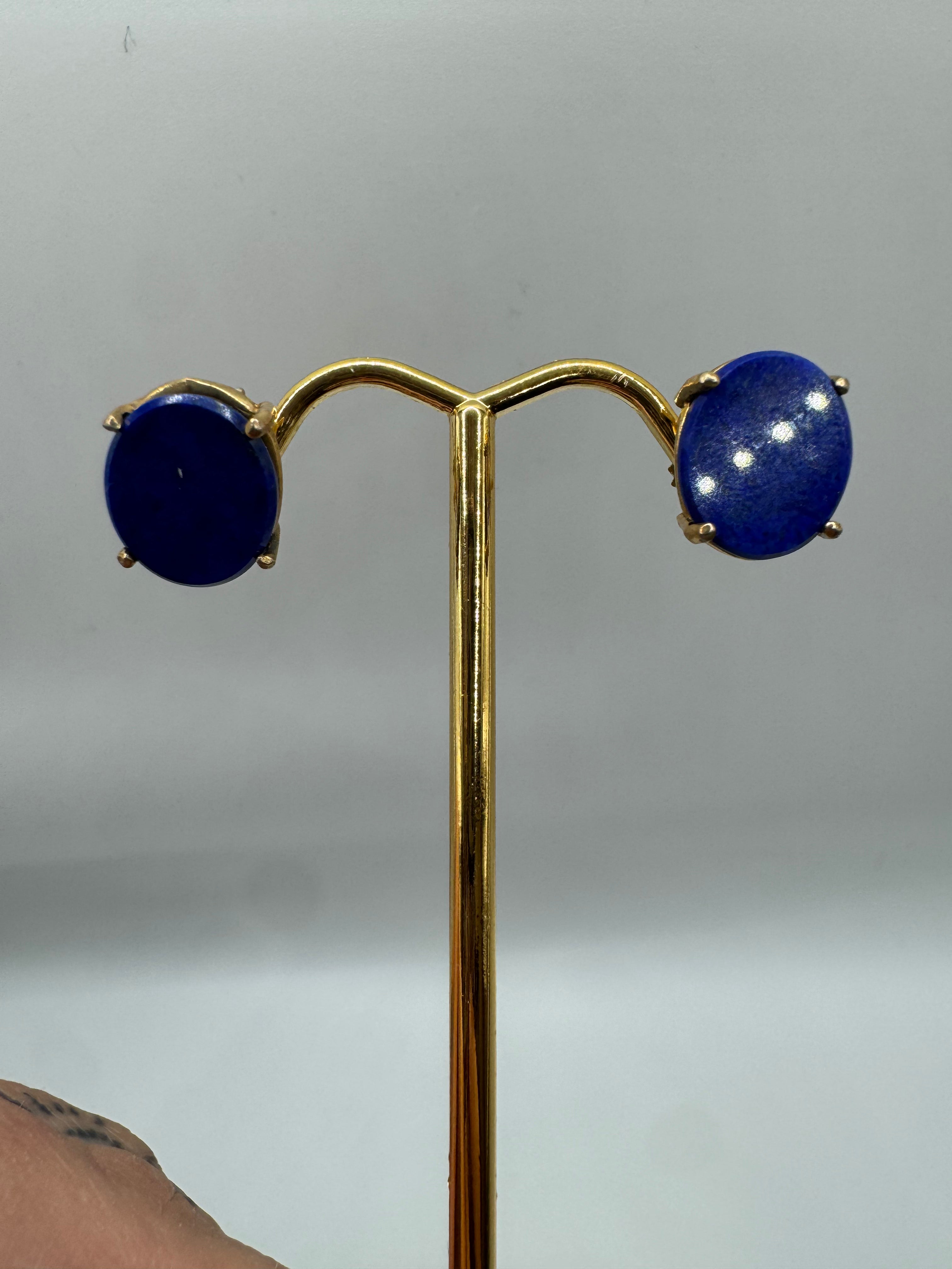 Cristina V. Lapis Stud Earrings
