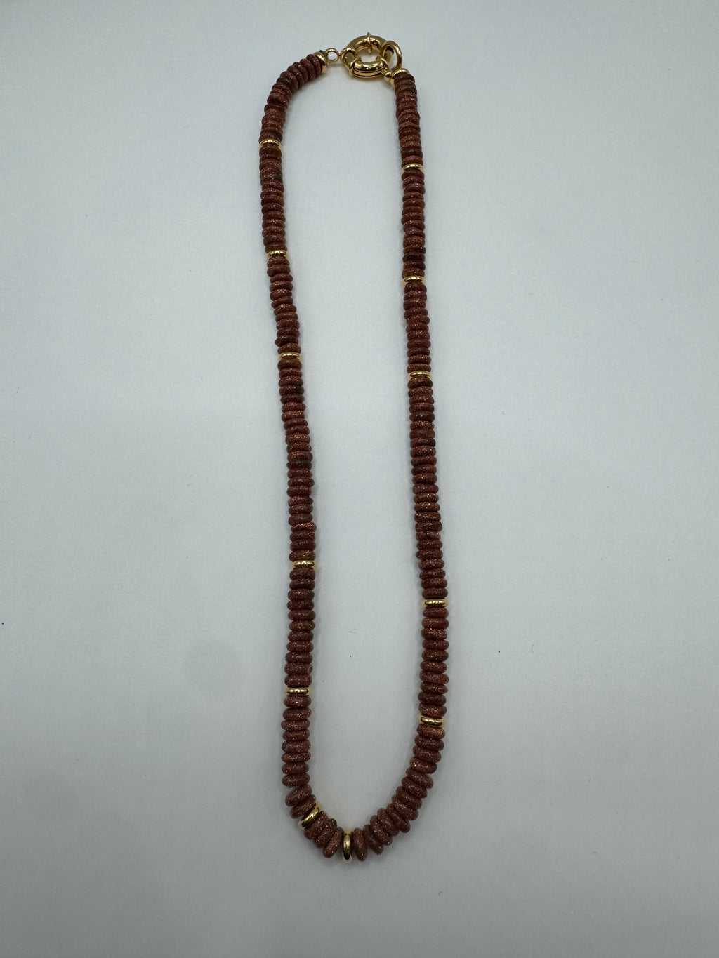Goldstone Beaded Necklace