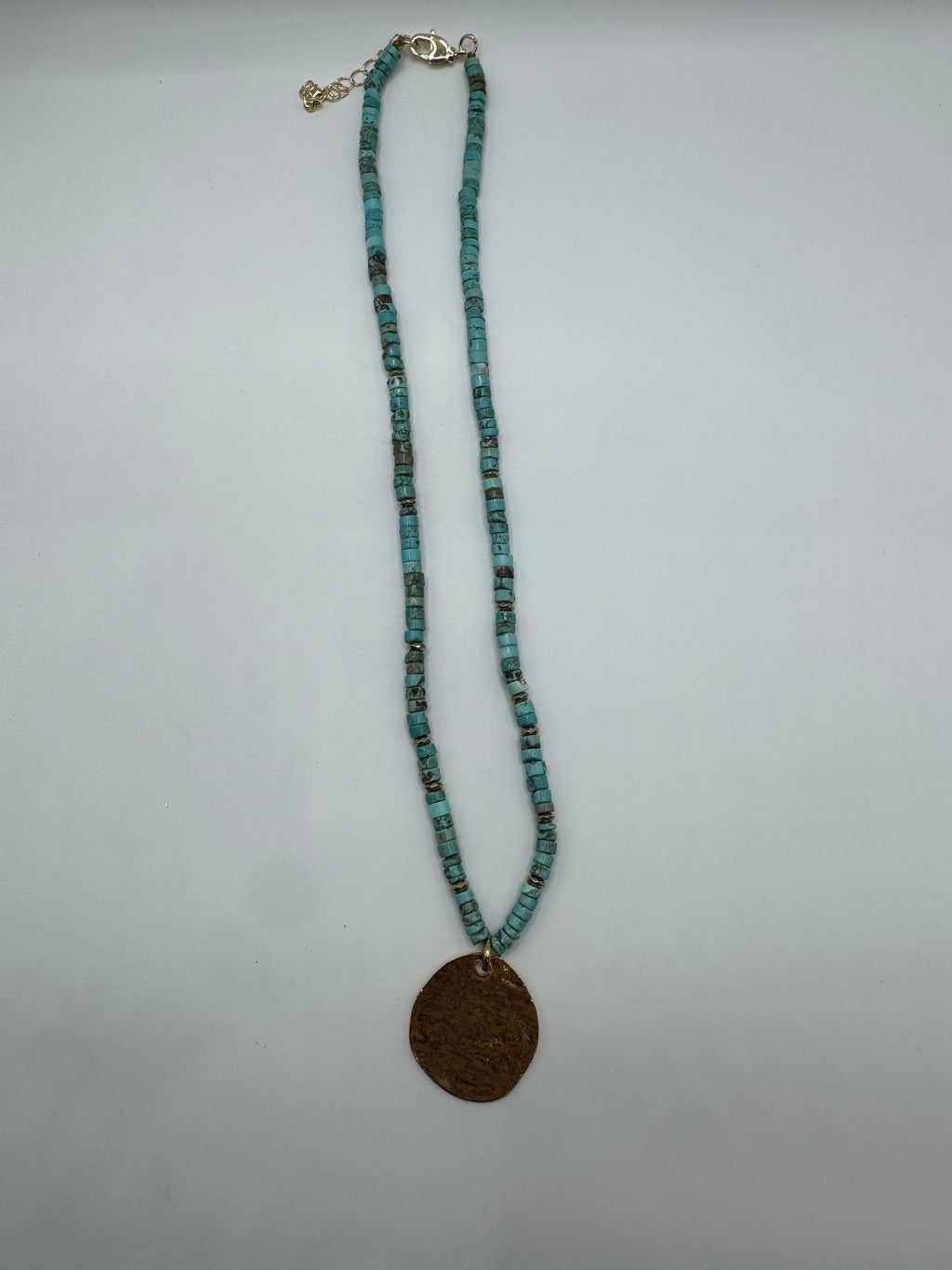 Gilded Earth — Turquoise Medallion Necklace from Paris