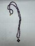 Midnight Bloom — Amethyst & Lapis Necklace from Paris