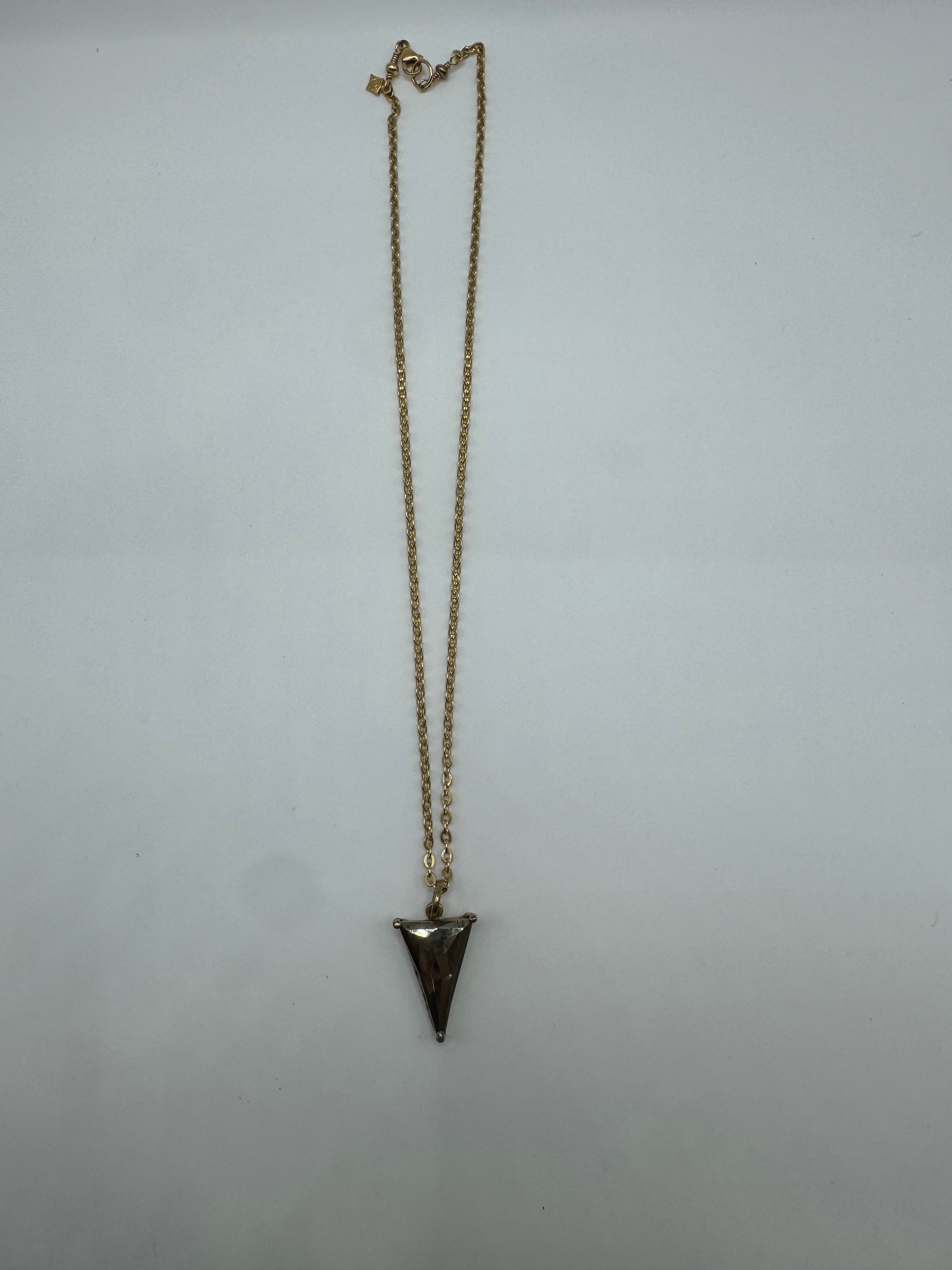 Cristina V. Pyrite Pendant Necklace
