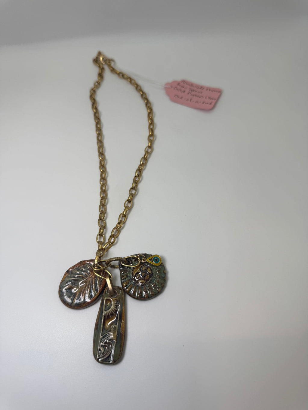 Spanish Handmade Ceramic Charm Necklace