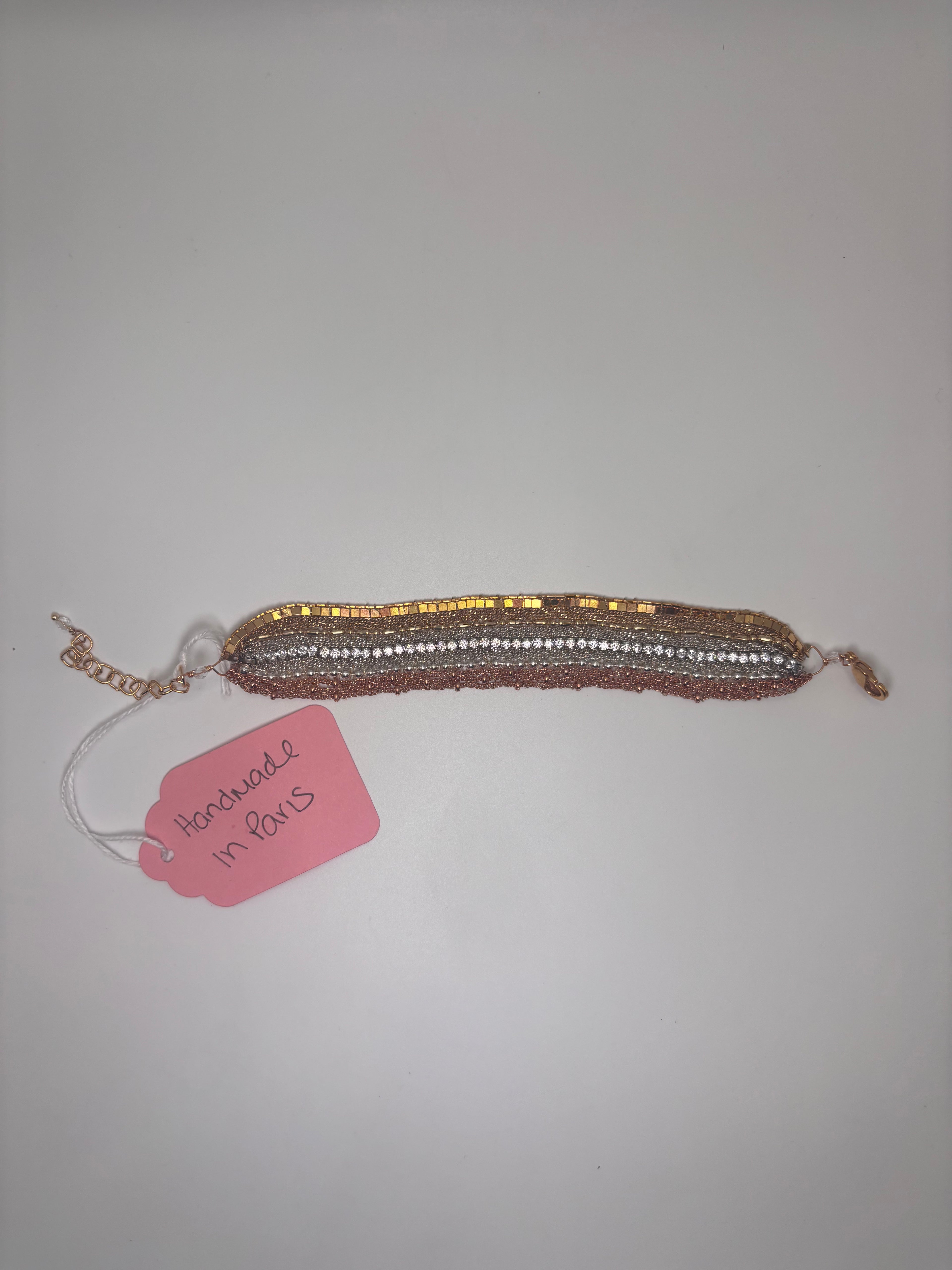 Handwoven Metal Bracelet — Handmade in Paris