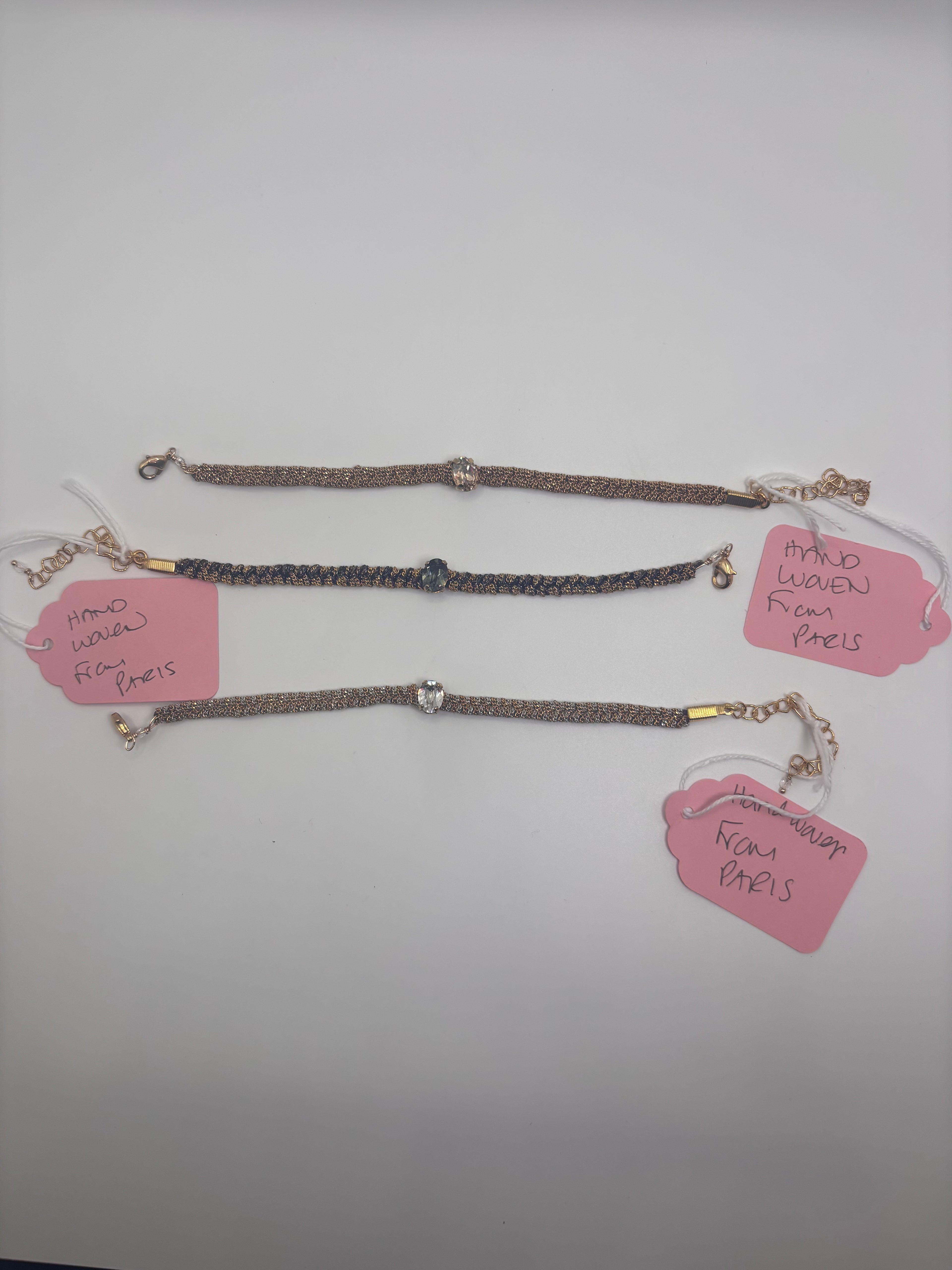 Handwoven Metal Bracelet — Handmade in Paris