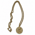 Vintage Pisces Zodiac Medallion Necklace