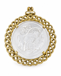 Vintage Trifari Taurus Intaglio Necklace