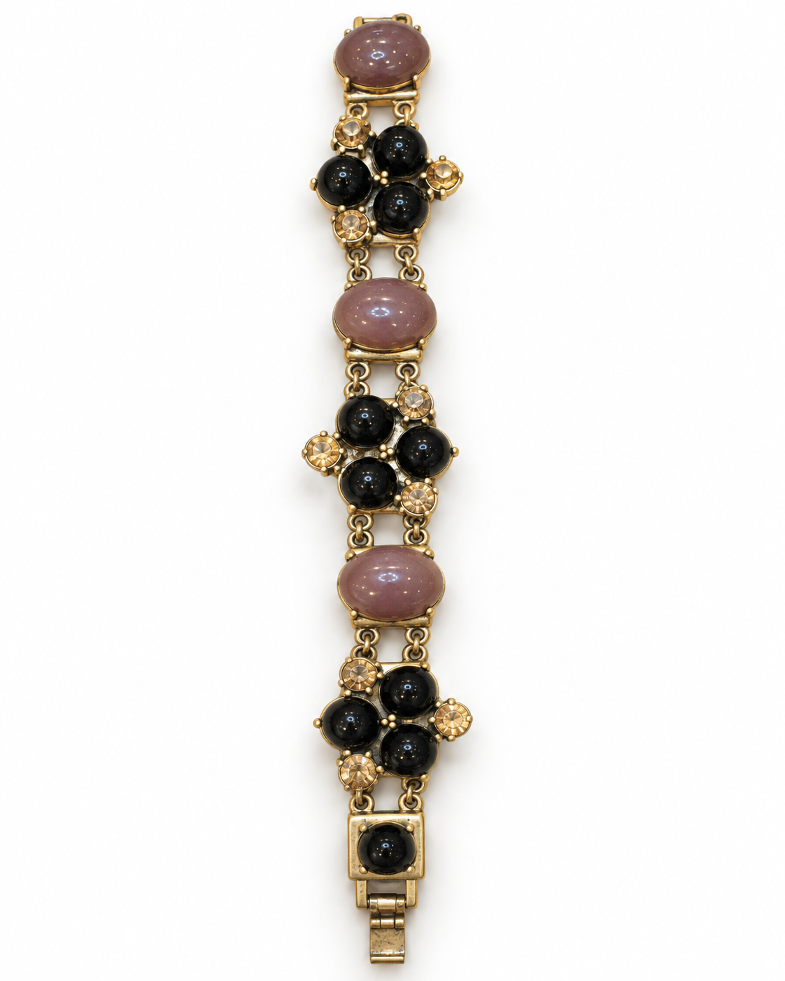 Jeweled Cabochon Bracelet - Vintage