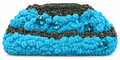 Handmade Greek Turquoise Crystal Crochet Bag