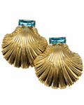 Ariel Aqua Shell Earring