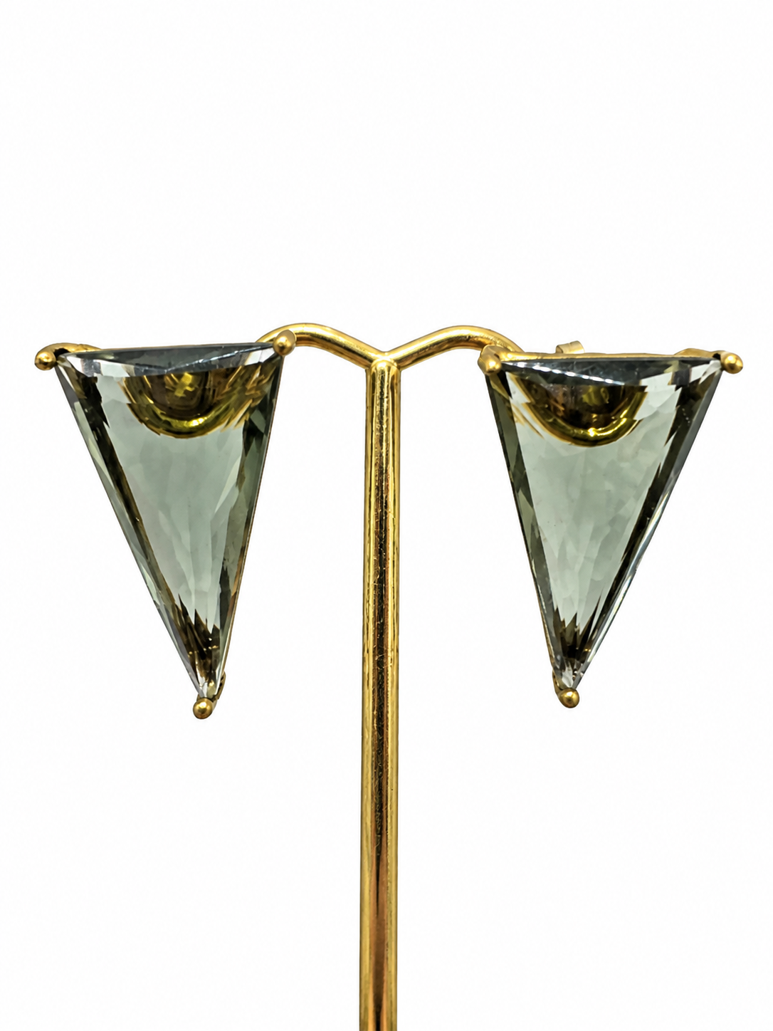Cristina V. Quartz Triangle Earrings