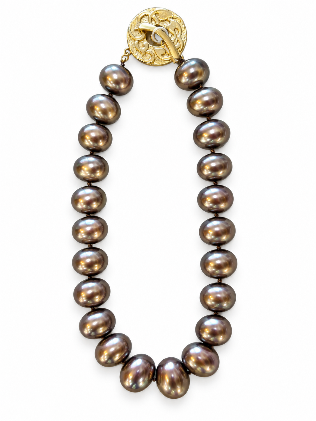 Cristina V. Crushed Swarovski Pearl Necklace
