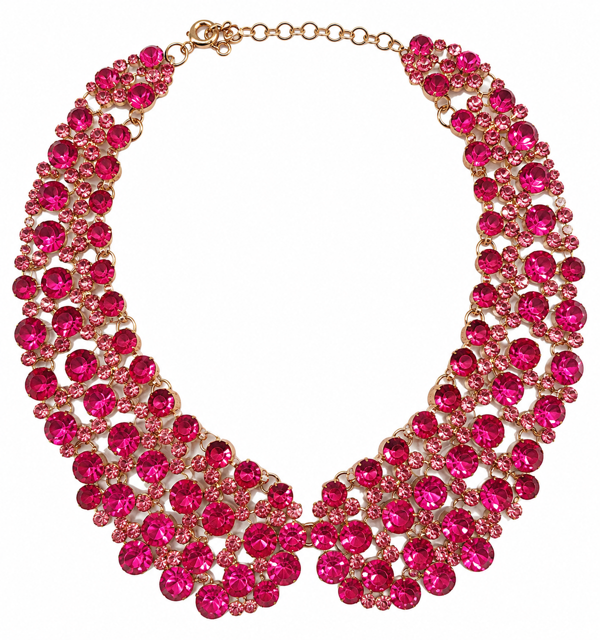Fuchsia Rhinestone Collar
