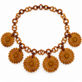 1950s Celluloid Daisy Necklace - Vintage