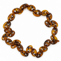 1970s Poured Marble Acrylic Necklace - Vintage