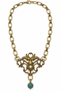 Lulu Frost Antique Bronze Figural Pendant Necklace