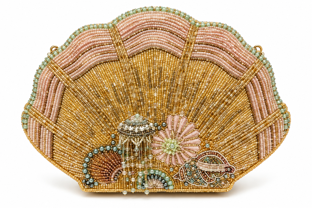 Mary Frances Under the Sea Hand-Beaded Crossbody Bag