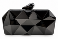 Black Geometric Clutch