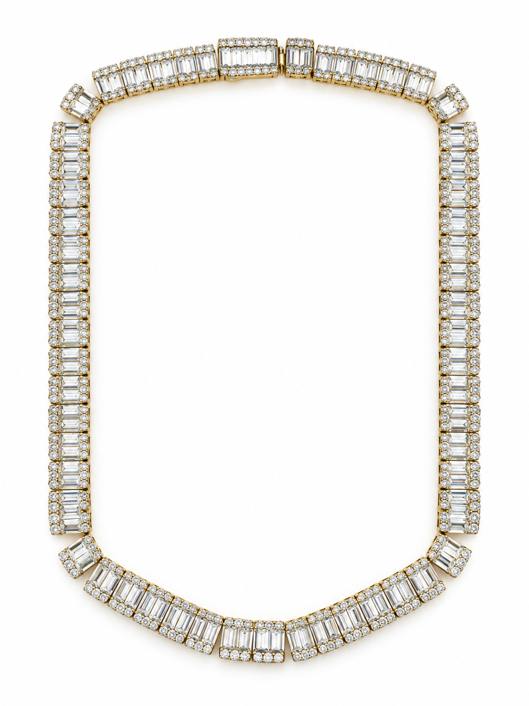 Cubic Zirconia Statement Tennis Necklace