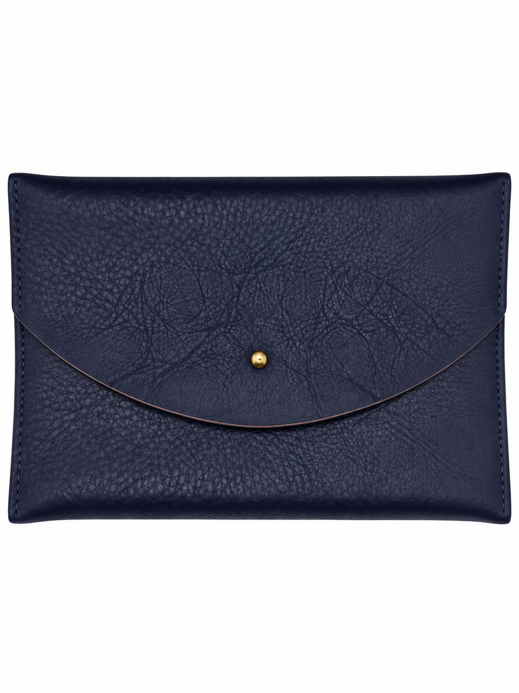Grape Leather Envelope Clutch