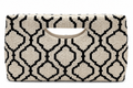 Black & White Geometric Beaded Clutch