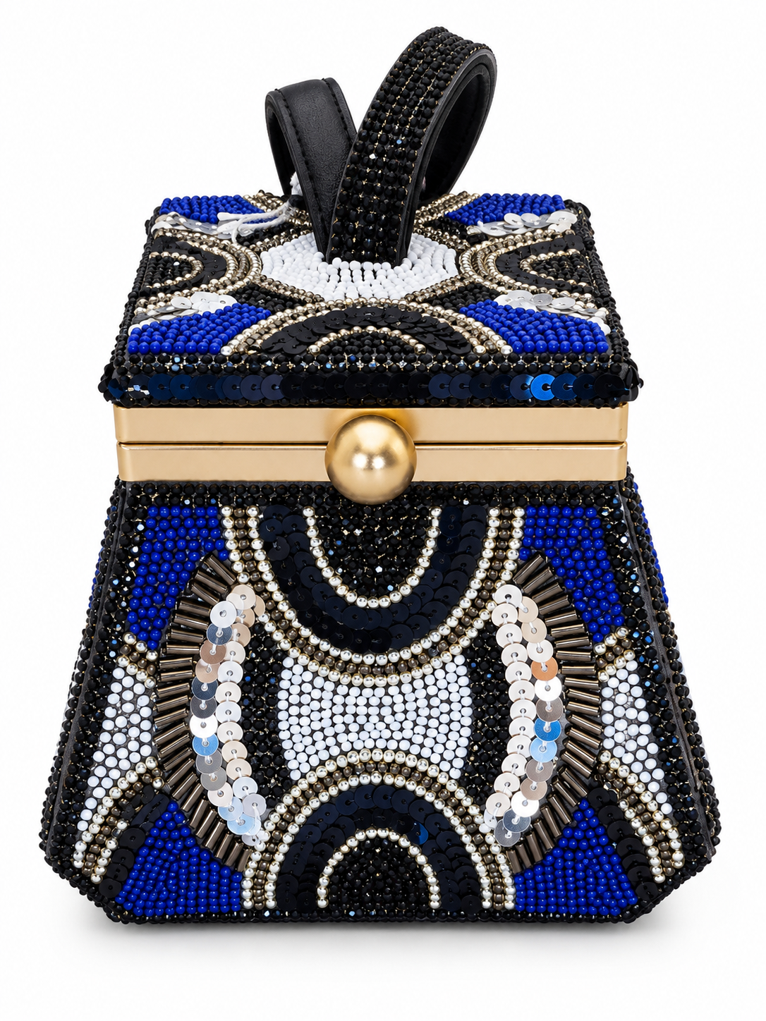 Art Deco Beaded & Sequin Mini Box Bag