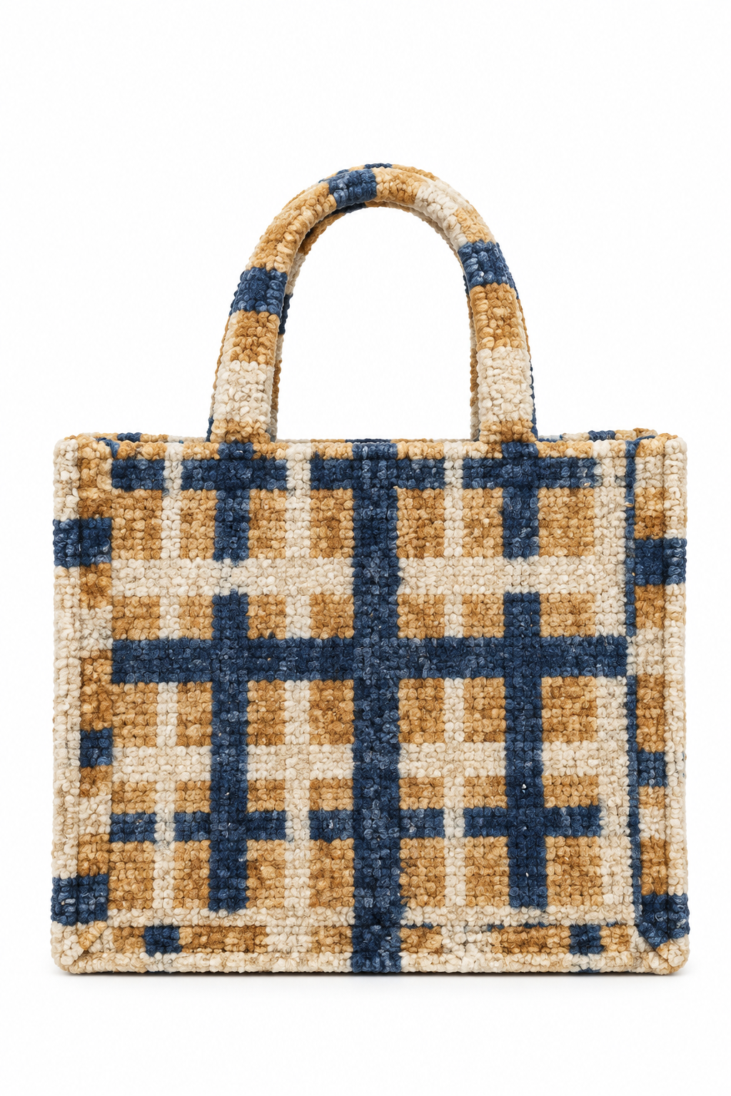 Silk & Velvet Plaid Mini Tote