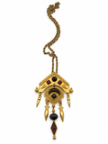 1990s Etruscan Revival Pendant Necklace - Vintage