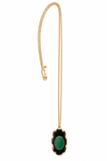 Cristina V. Malachite & Onyx Gold-Filled Pendant Necklace