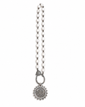 Love, Lisa Howlite & Angel Medallion Necklace