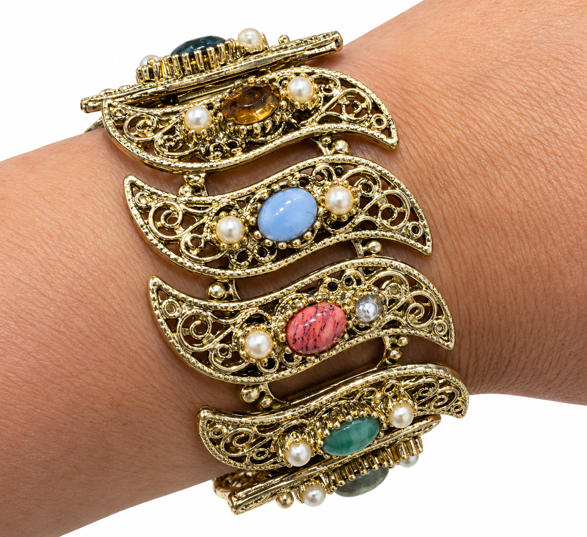 1950s Multi Color Bracelet - Vintage