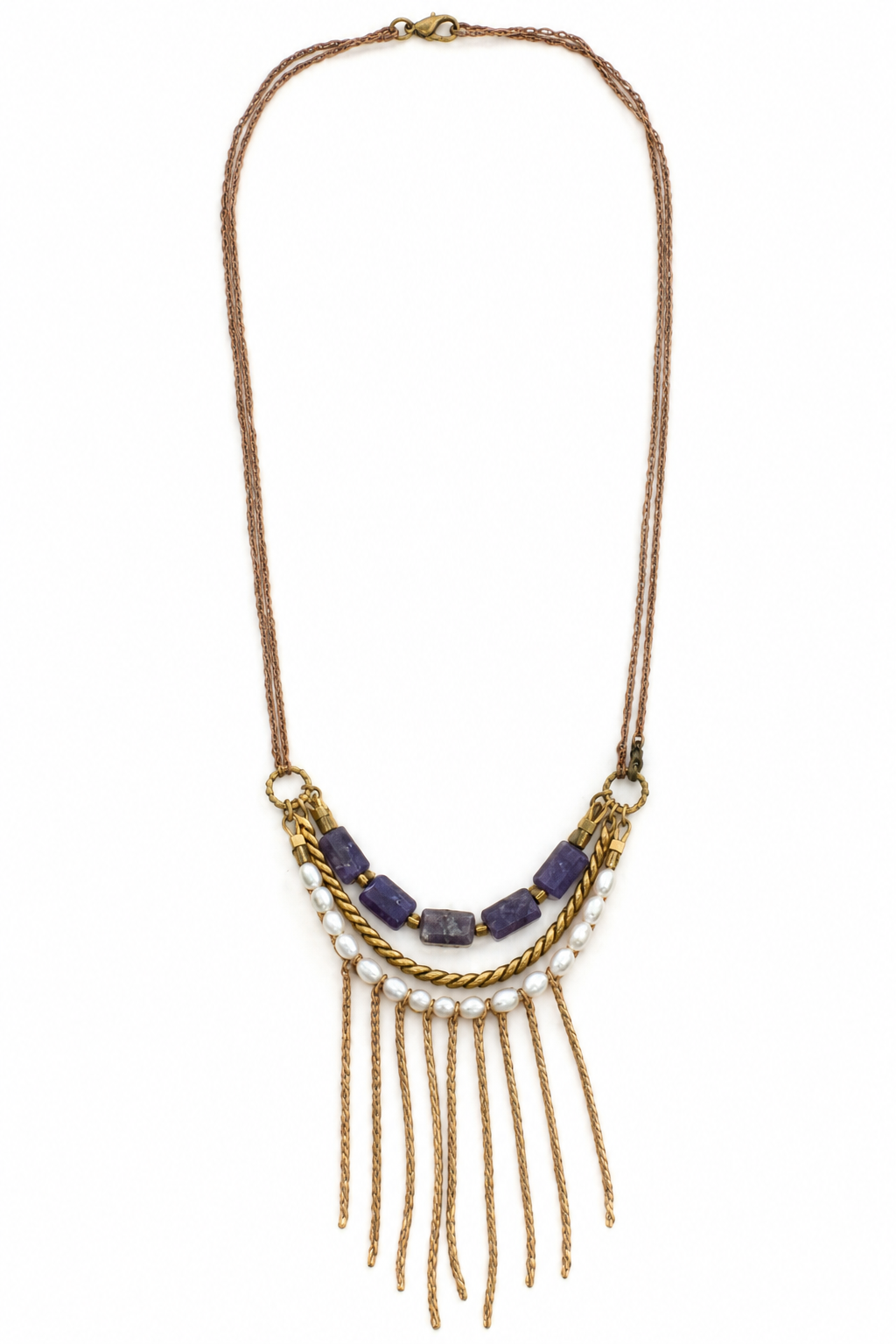 Amaya Convertible Mixed Gemstone & Pearl Necklace