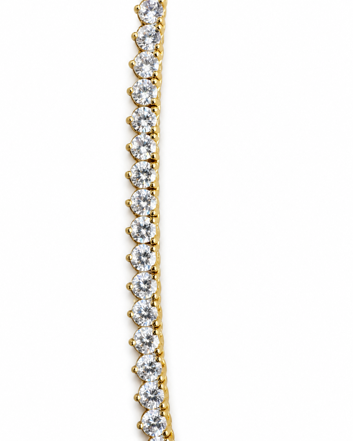 Gold-Filled Cubic Zirconia Tennis Necklace
