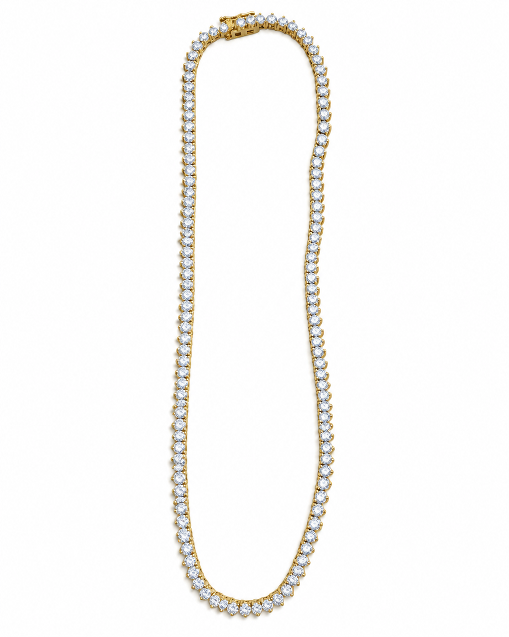 Gold-Filled Cubic Zirconia Tennis Necklace