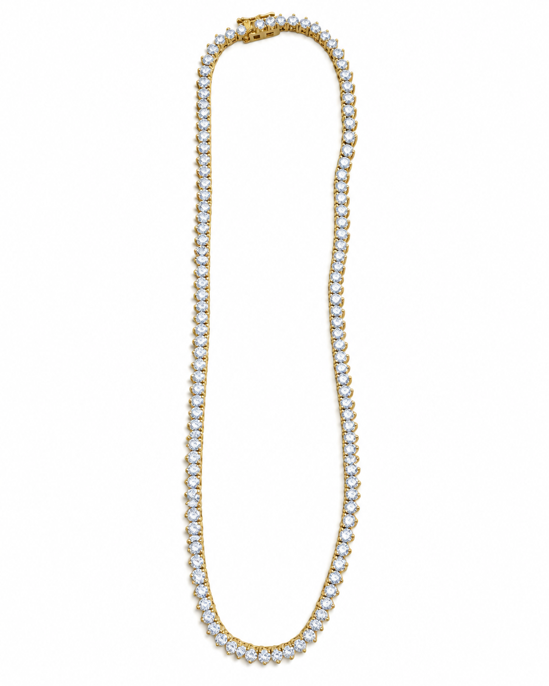 Gold-Filled Cubic Zirconia Tennis Necklace