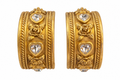 Elizabeth Taylor 1994 Heart & Rose Clip Earrings - Vintage