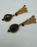 Blue Eye Light Gold-Plating Earrings