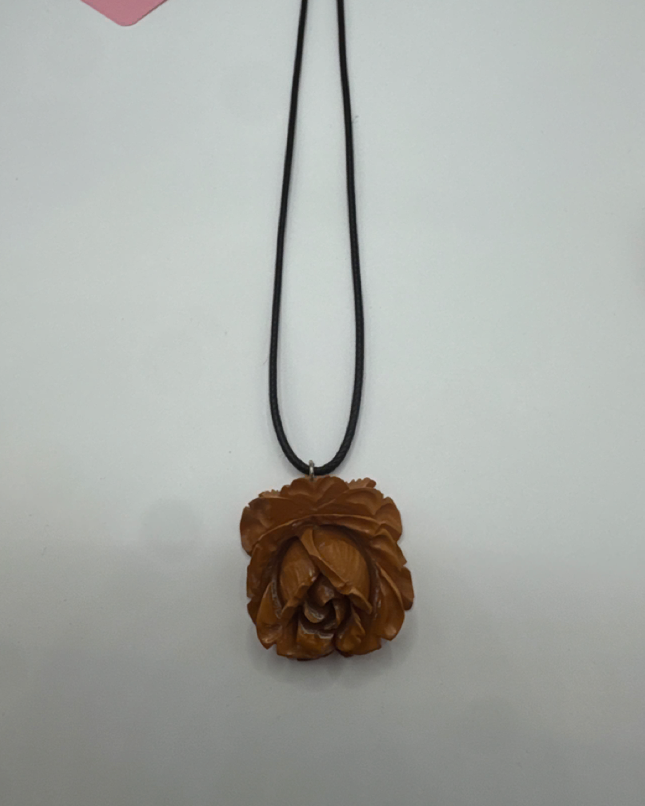 Vintage Bakelite Rose Necklace
