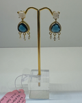 White Topaz Midnight Quartz Earrings