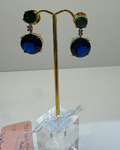 Gold-Plate over Brass CZ Earrings