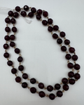 Vintage Garnet Opera Style Necklace