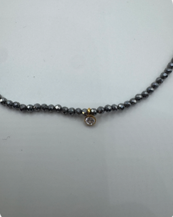 Paris Pyrite Rhinestone Necklace