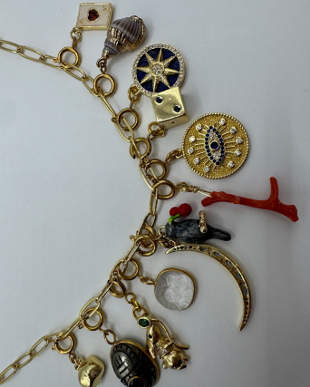 One-of-a-Kind Vintage Charm Necklace
