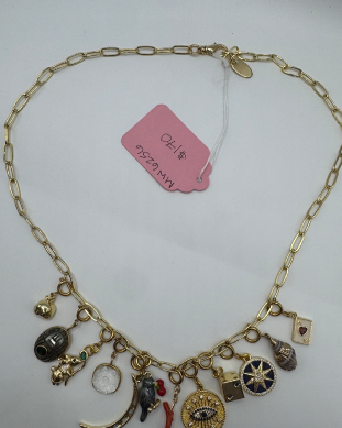 One-of-a-Kind Vintage Charm Necklace